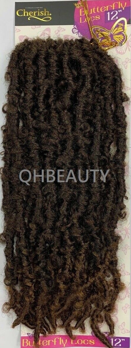 CHERISH SYNTHETIC CROCHET LONG HAIR EXTENSION PRE LOOP BRAID - BUTTERFLY LOC 12"