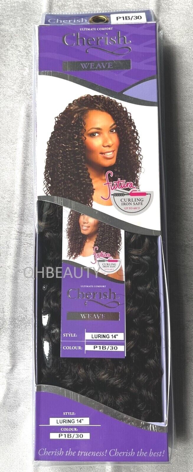 CHERISH SYNTHETIC FUTURA LONG CURLY HAIR EXTENSION WEAVE - LURING 14 INCHES