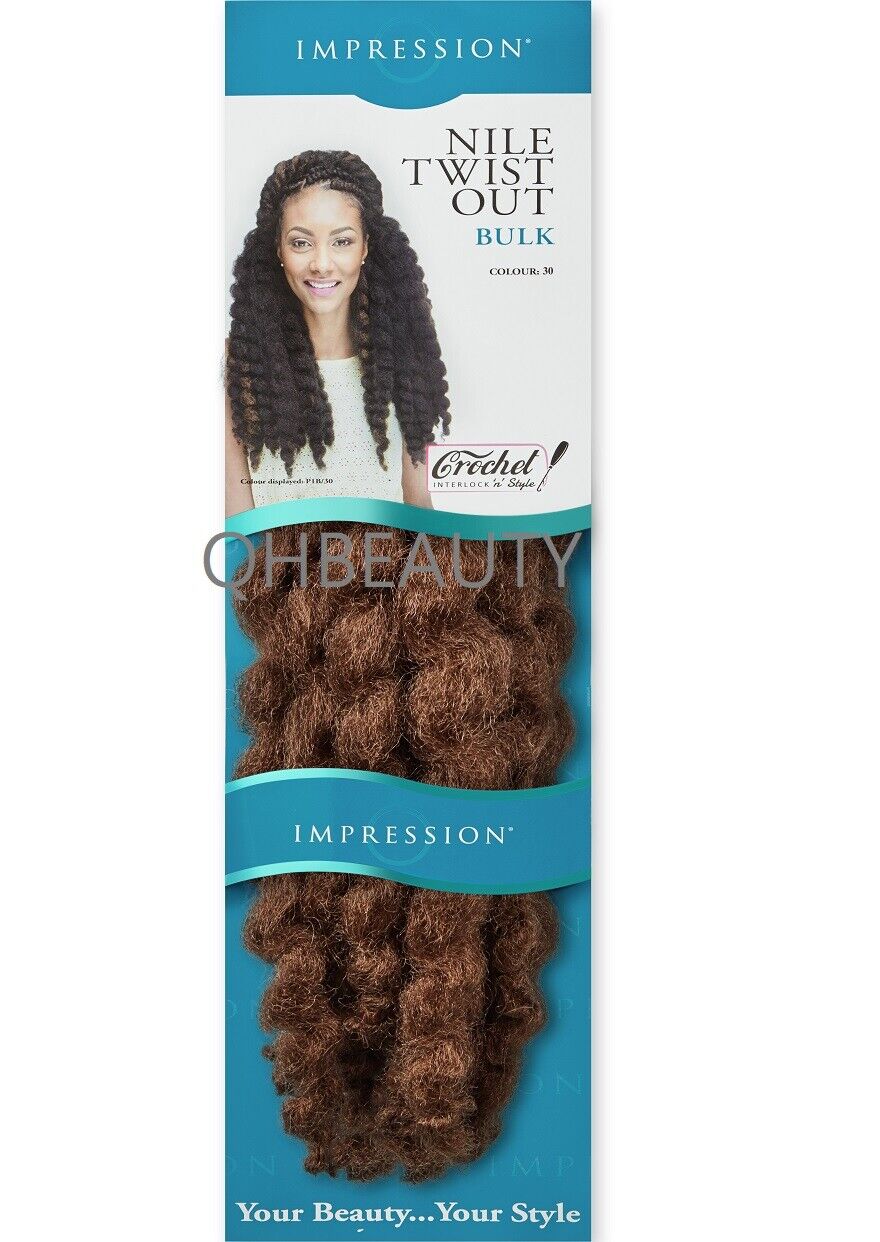 IMPRESSION SYNTHETIC AFRO CUBAN BULK HAIR EXTENSION BRAIDS - NILE TWIST OUT