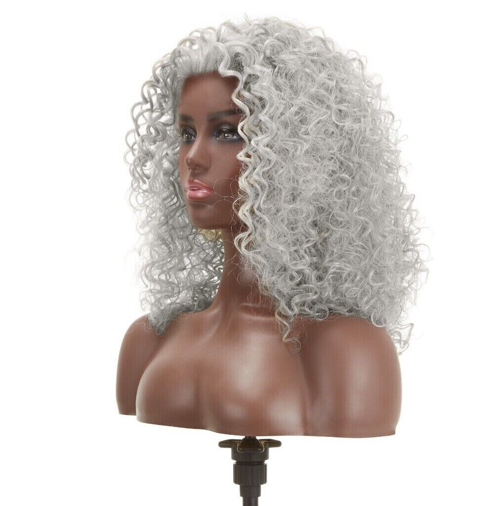 Impression Synthetic Natural Hairline Lace Front Curly Hair Wig - Asmara