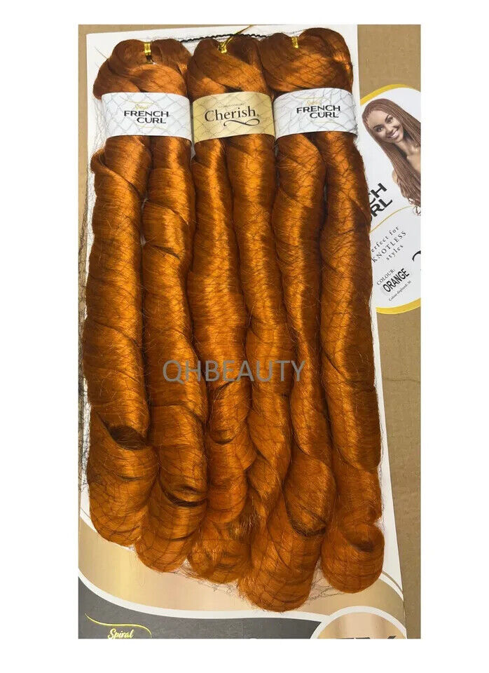 CHERISH SYNTHETIC CURLY HAIR EXTENSION BRAID - 3 x SPIRAL FRENCH CURL 28 INCHES