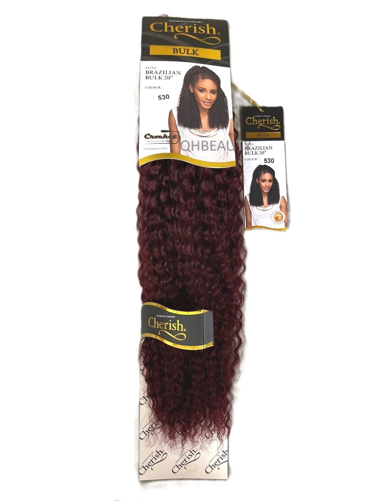 Cherish Synthetic Crochet Braid Curly Hair Extension Style - Brazilian Bulk 20"