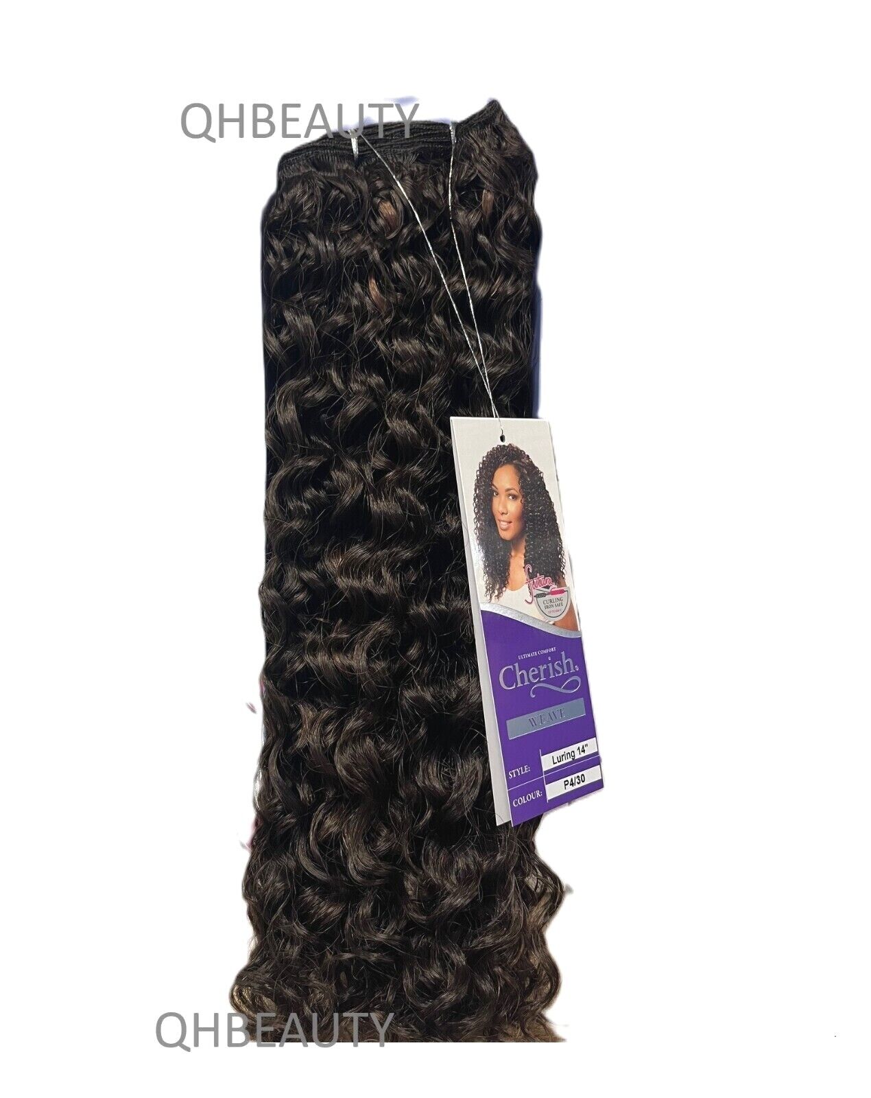 CHERISH SYNTHETIC FUTURA LONG CURLY HAIR EXTENSION WEAVE - LURING 14 INCHES