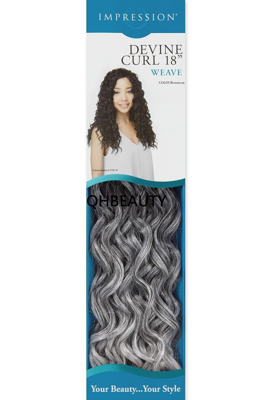 IMPRESSION SYNTHETIC CURLY LONG HAIR EXTENSION WEAVE - DEVINE CURL 18 INCH