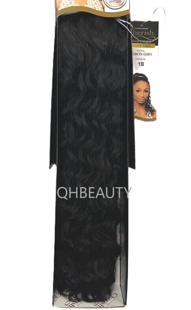 Cherish Synthetic Drawstring Curly Hair Extension Ponytail - Lisbon Girl
