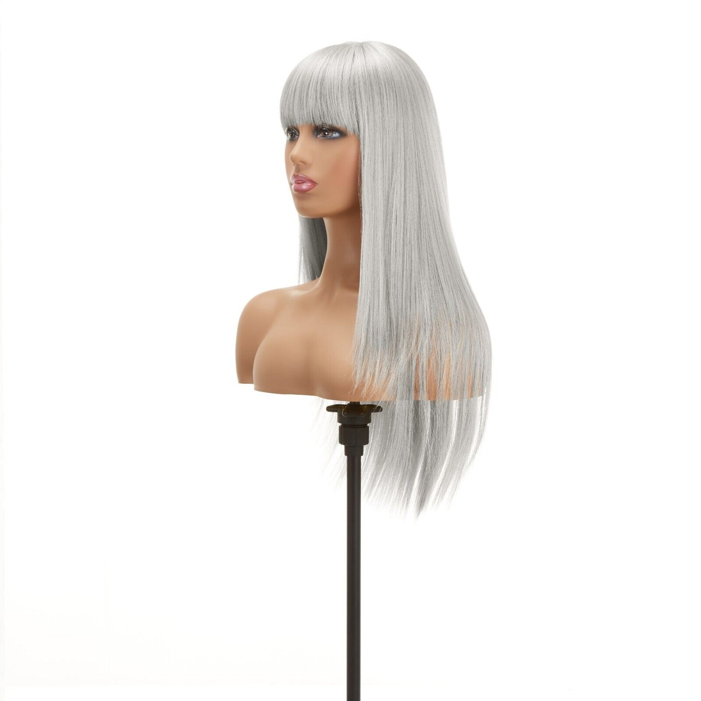 Impression Synthetic Hand Made Long Straight Bangs Hair Wig Alexandra