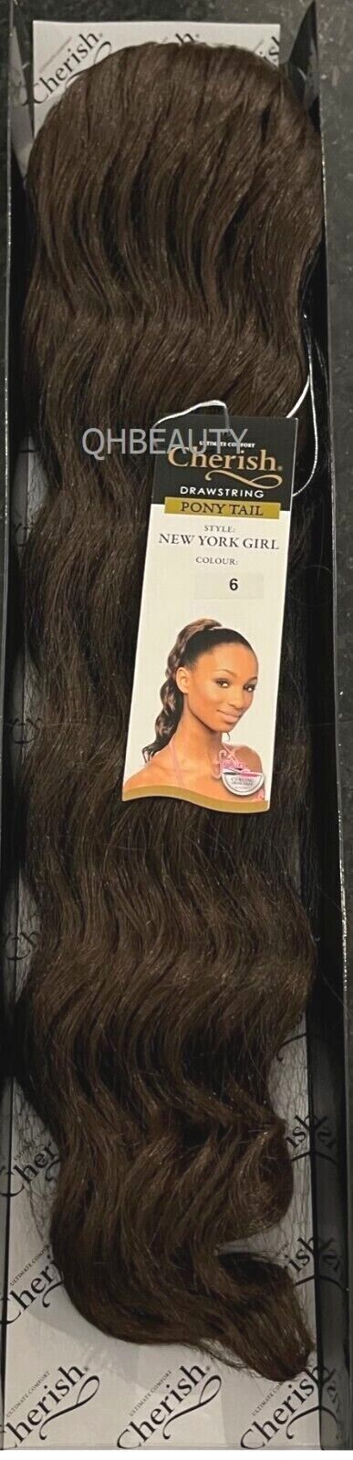 Cherish Synthetic Drawstring Long Curly Hair Extension Ponytail - New York Girl
