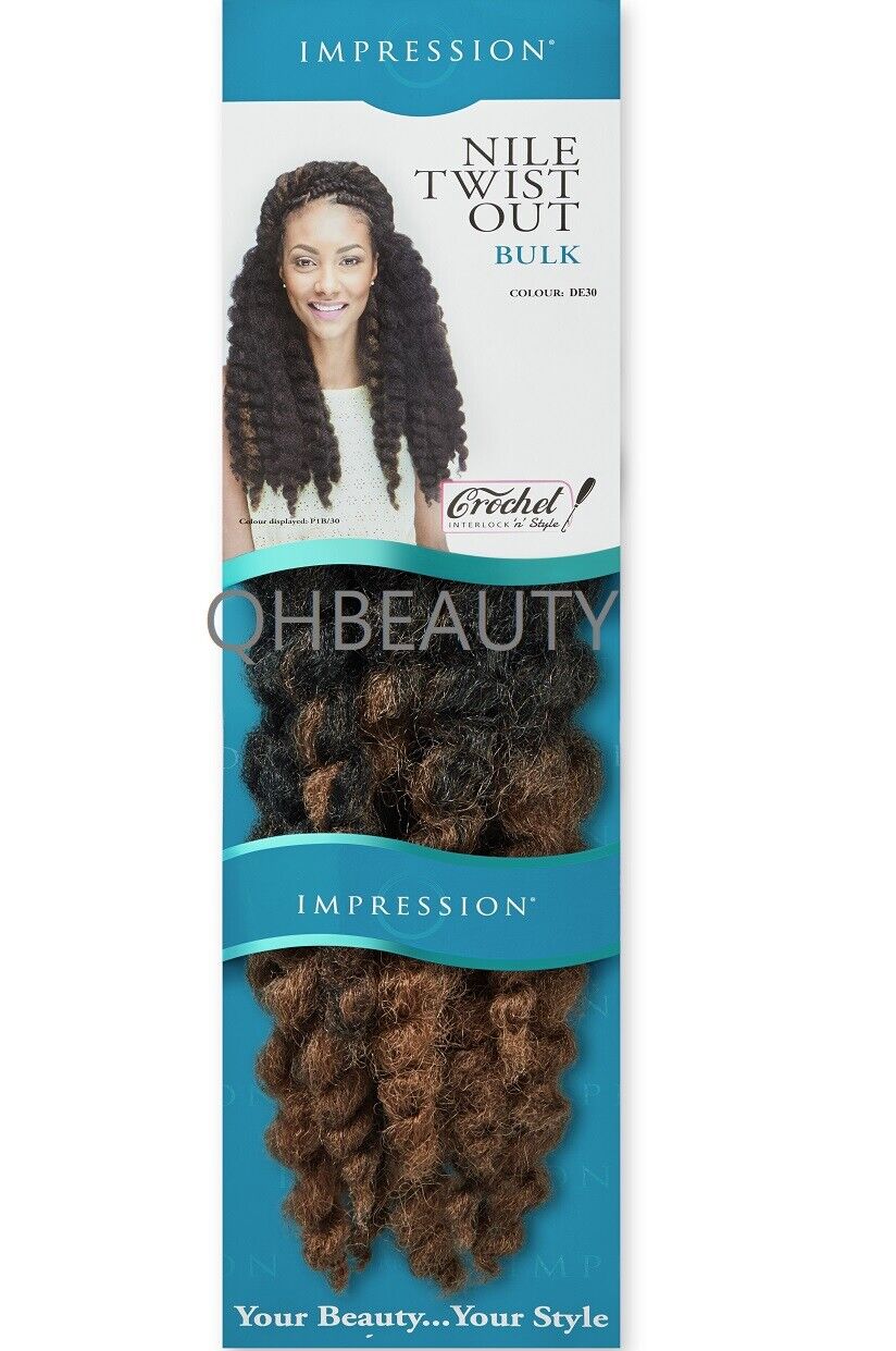 IMPRESSION SYNTHETIC AFRO CUBAN BULK HAIR EXTENSION BRAIDS - NILE TWIST OUT