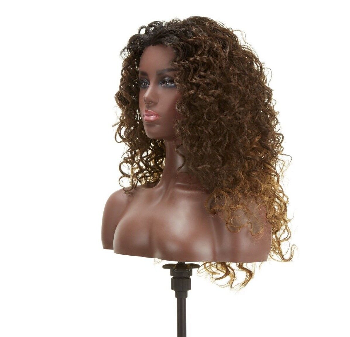 Impression Synthetic Natural Hair Line Long Curly Lace L Part Hair Wig - Emma