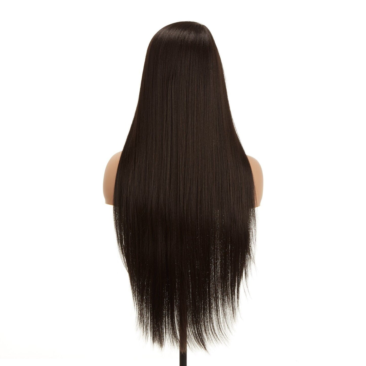 Impression Synthetic Invisible L Part Lace Long Yaky Straight Hair Wig -- RAVEN