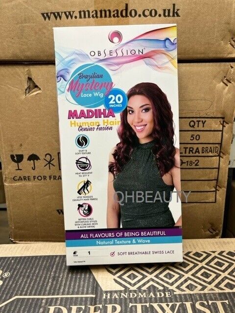 OBSESSION BRAZILIAN MYSTERY GENIUS FUSION HUMAN HAIR SWISS LACE WIG - MADIHA 20