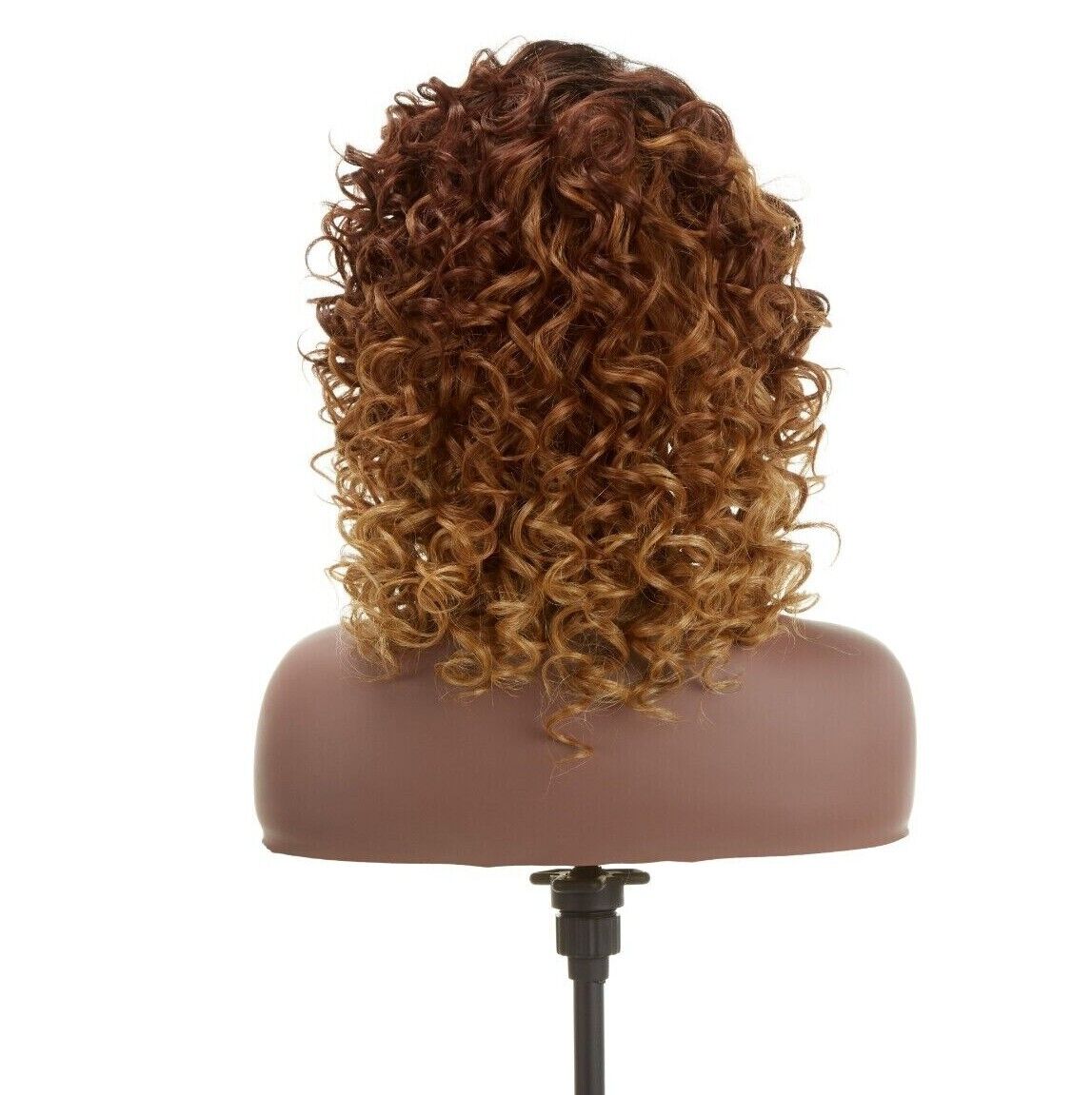 Impression Synthetic Hand Made Invisible L Part Curly Hair Lace Wig - MIA