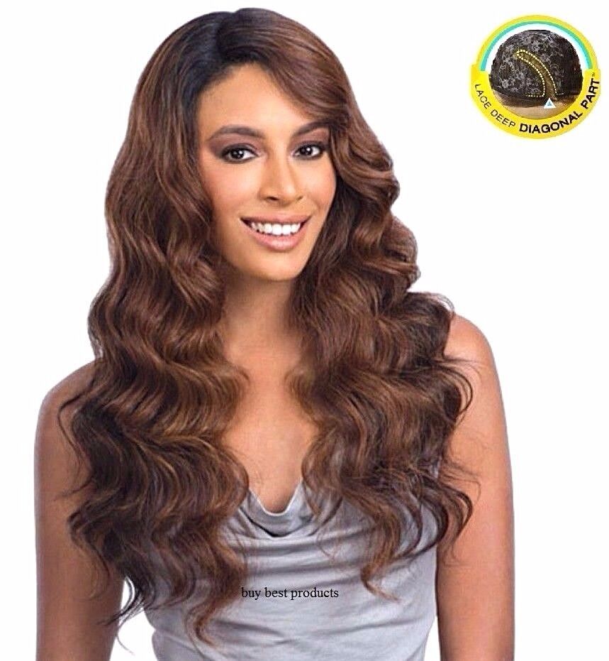 Freetress Equal Synthetic Diagonal Lace Front HAIR Wig BRAZILIAN NATURAL LOOSE