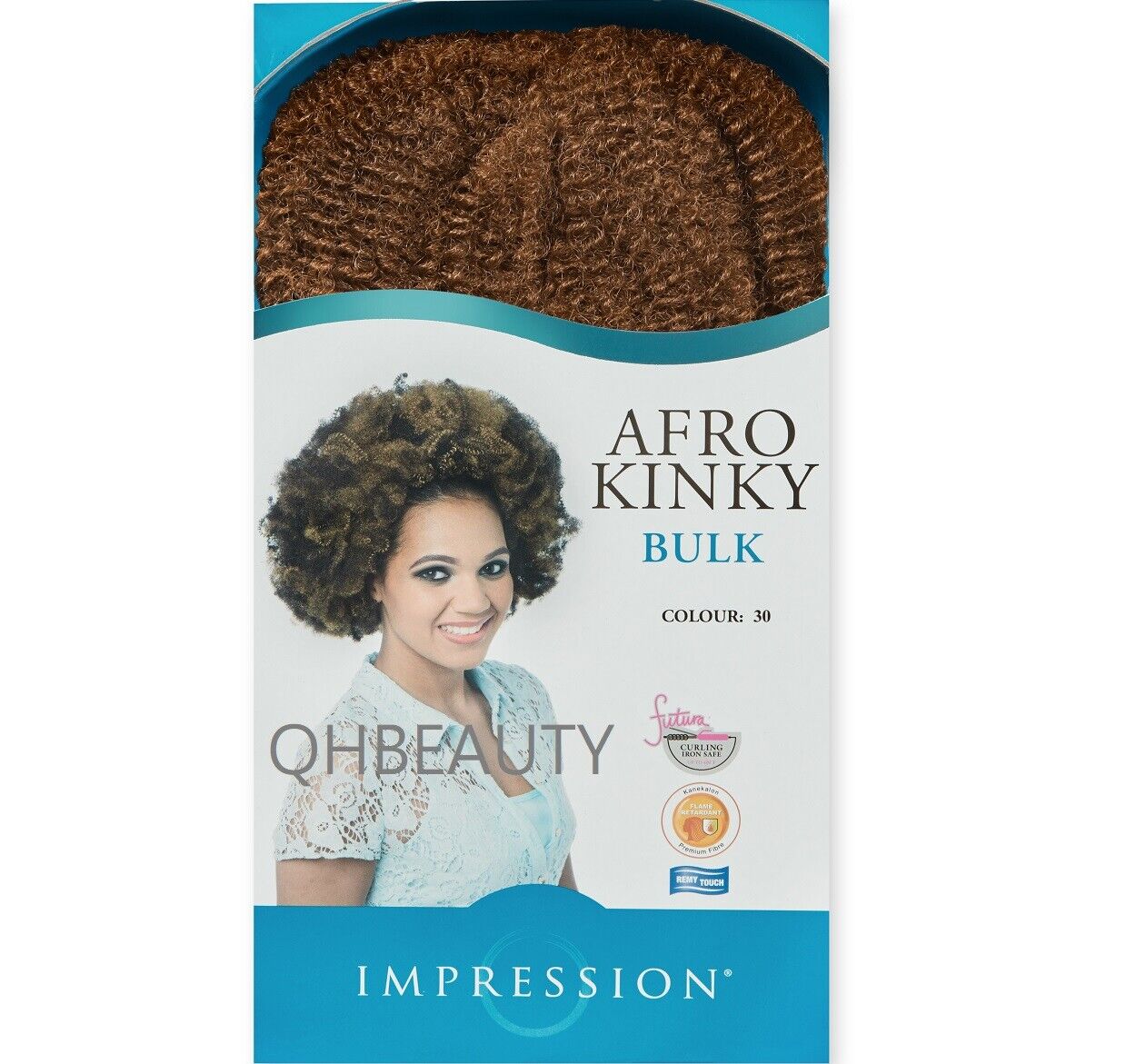 IMPRESSION SYNTHETIC BRAIDING CUBAN HAIR EXTENSION BULK - AFRO KINKY 24 INCHES
