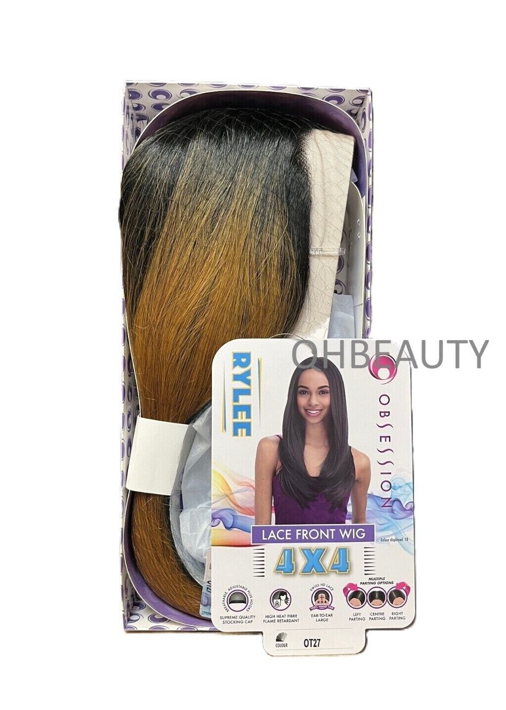 Obsession Synthetic Swiss HD 4x4 Lace Front Free Part Layered Hair Wig - RYLEE