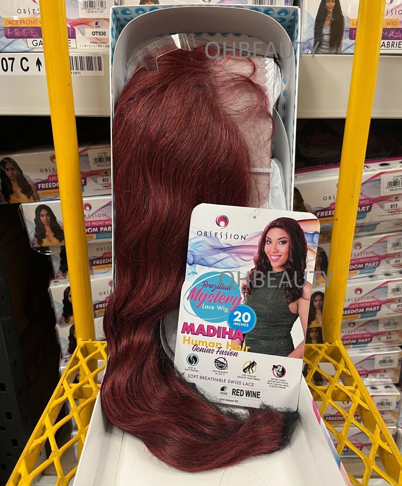 OBSESSION BRAZILIAN MYSTERY GENIUS FUSION HUMAN HAIR SWISS LACE WIG - MADIHA 20
