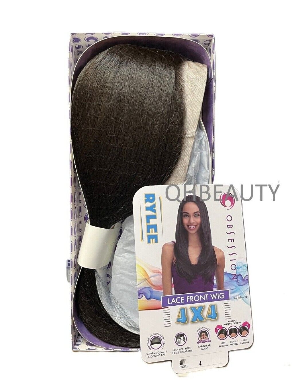 Obsession Synthetic Swiss HD 4x4 Lace Front Free Part Layered Hair Wig - RYLEE