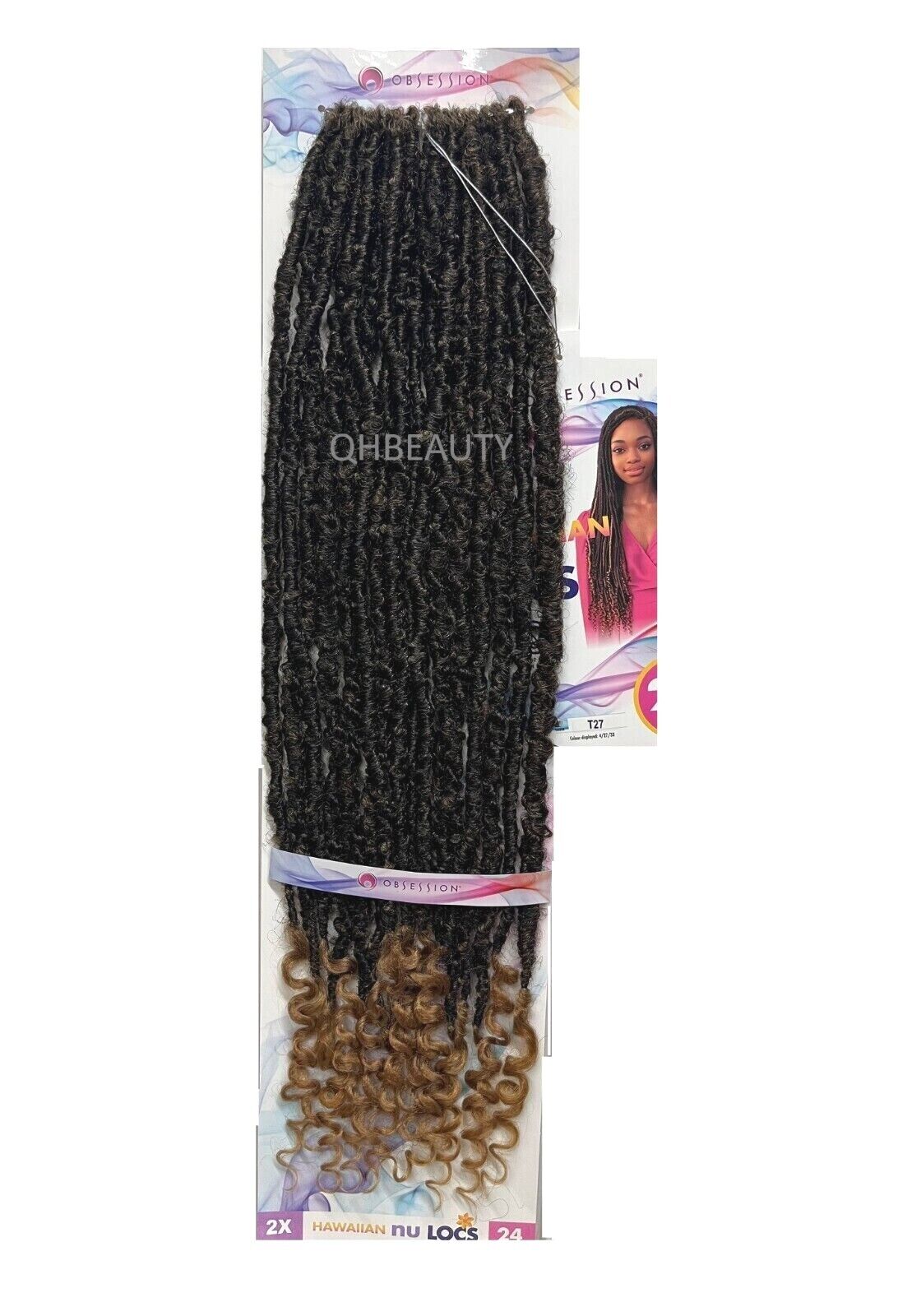 Obsession Synthetic Crochet Pre Loop Braid Hair Extension - HAWAIIAN NU LOCS 24