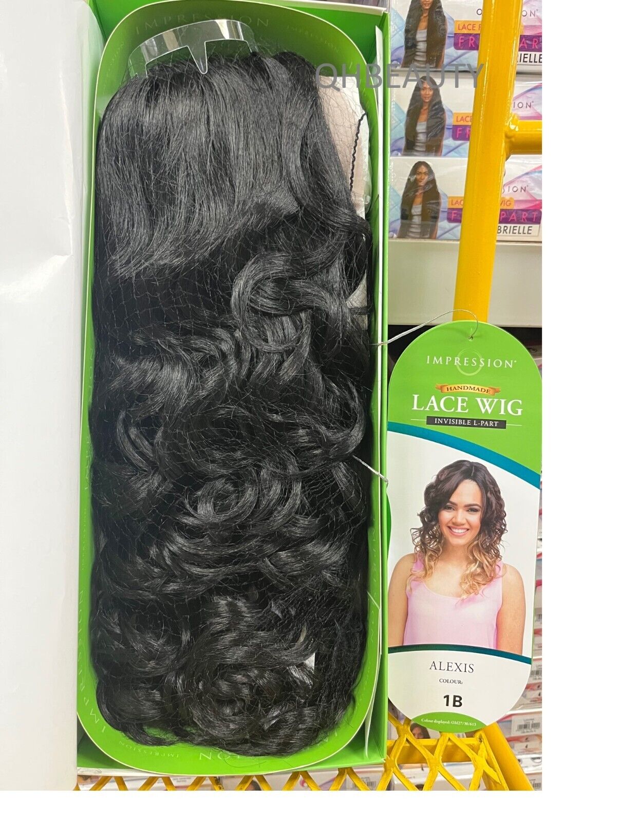 Impression Synthetic Invisible Part Lace Front Long Curly Hair Wig Alexis