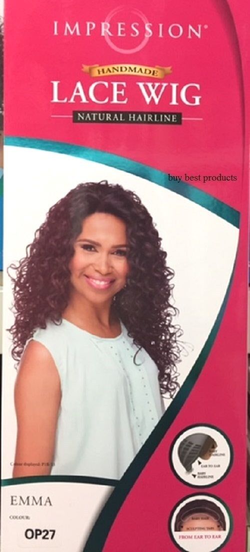 Impression Synthetic Natural Hair Line Long Curly Lace L Part Hair Wig - Emma