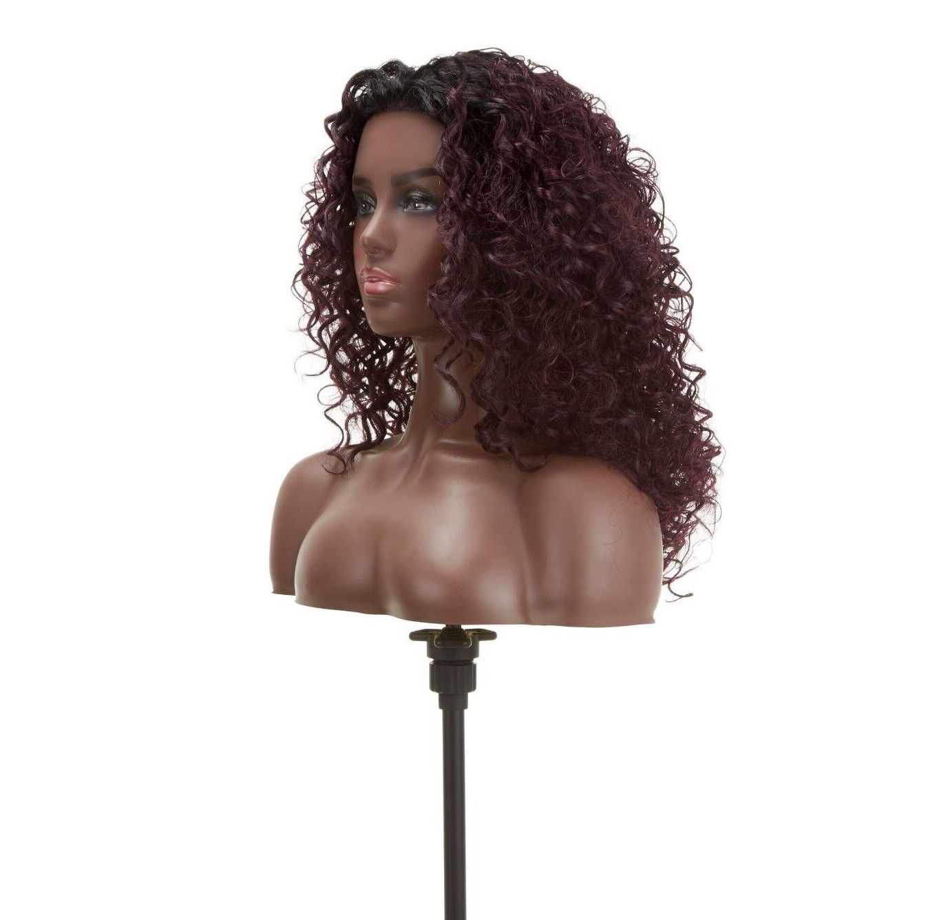 Impression Synthetic Natural Hair Line Long Curly Lace L Part Hair Wig - Emma