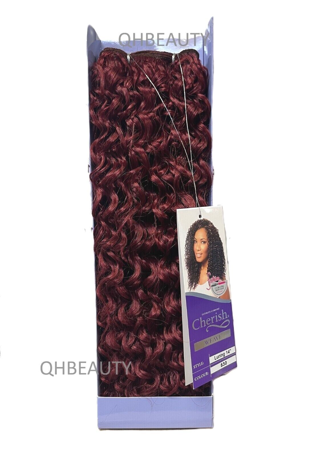CHERISH SYNTHETIC FUTURA LONG CURLY HAIR EXTENSION WEAVE - LURING 14 INCHES