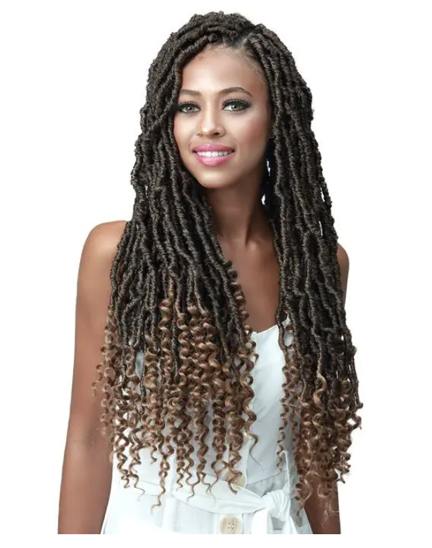 Obsession Synthetic Crochet PreLoop Braid Hair Extension - NU LOCS CURLY TIPS 24