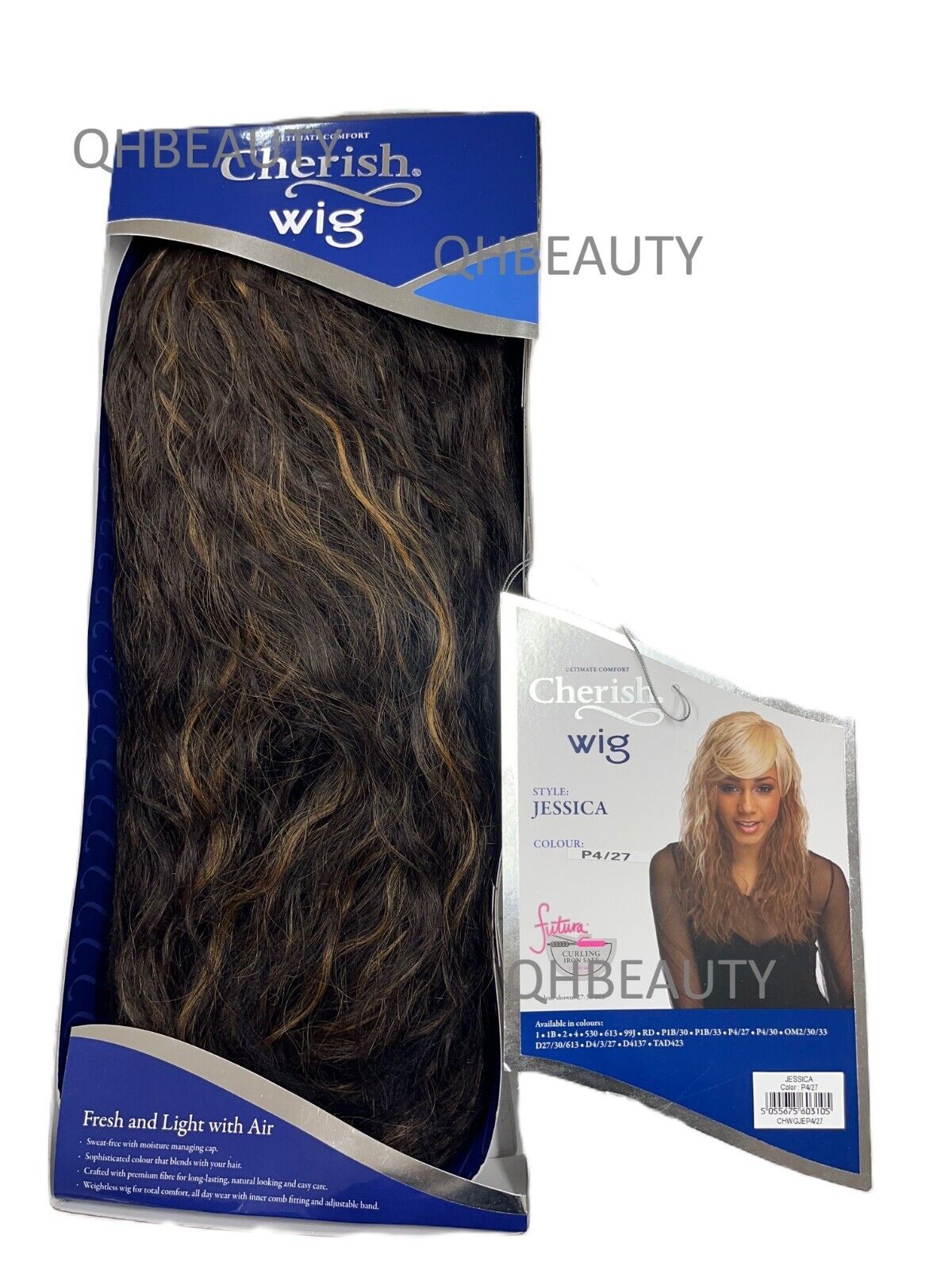 Cherish Synthetic Natural Look Long Wavy Curly Hair Wig - Jessica