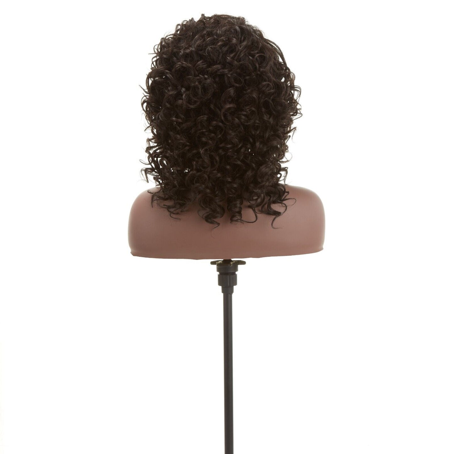 Impression Synthetic Hand Made Invisible L Part Curly Hair Lace Wig - MIA