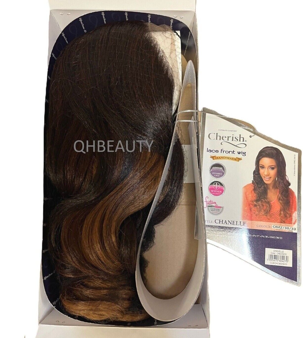 Cherish Synthetic Wider Lace Front Hand Made Long Curly Hair Wig - Chanelle