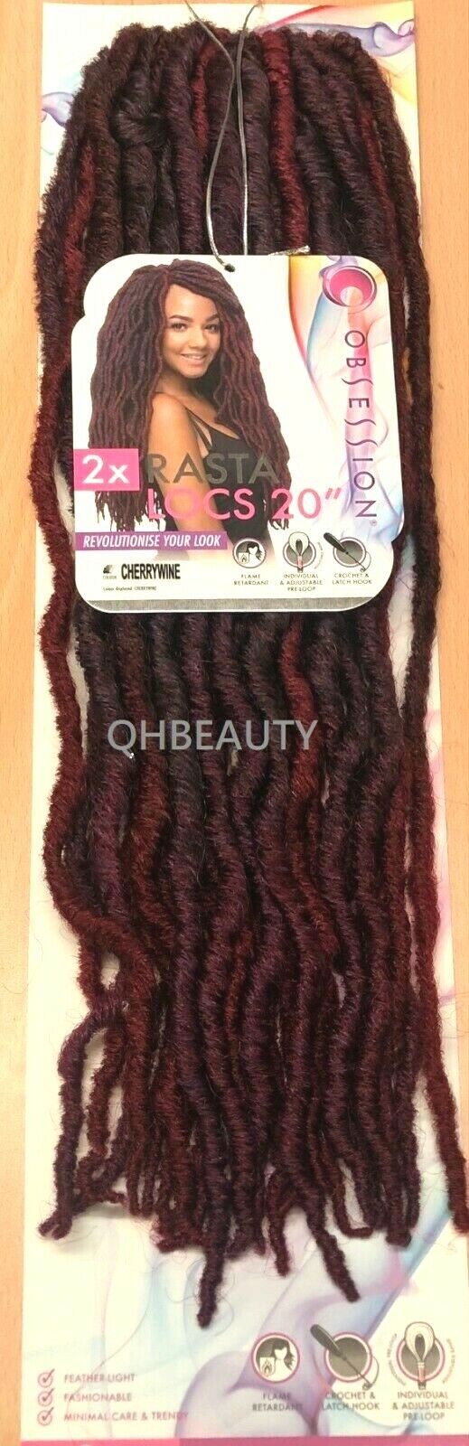 Obsession Synthetic Crochet Pre Looped Braid Hair Extension - RASTA LOCS 20 INCH
