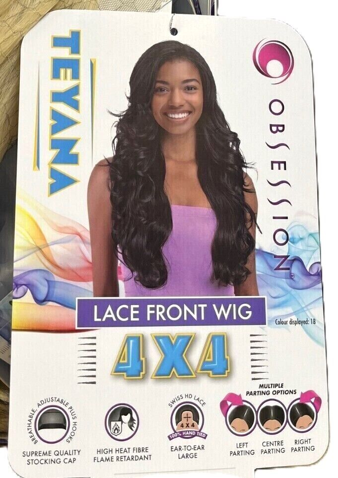 Obsession Synthetic Swiss HD 4x4 Lace Front Free Part Curly Hair Wig - TEYANA