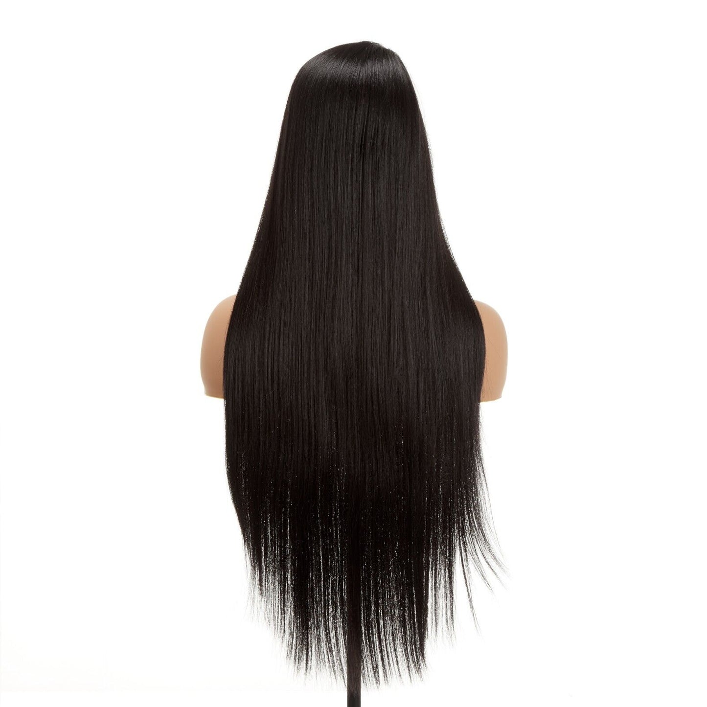 Impression Synthetic Invisible L Part Lace Long Yaky Straight Hair Wig -- RAVEN