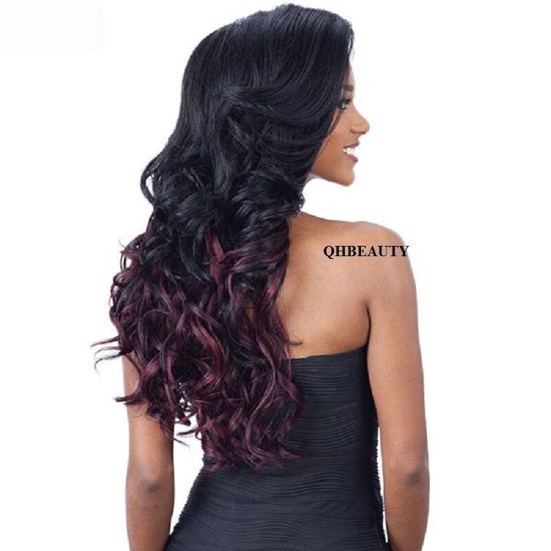 FREETRESS EQUAL SYNTHETIC 5 INCH LACE PART VOLUME LONG CURLY STYLE HAIR WIG VINA