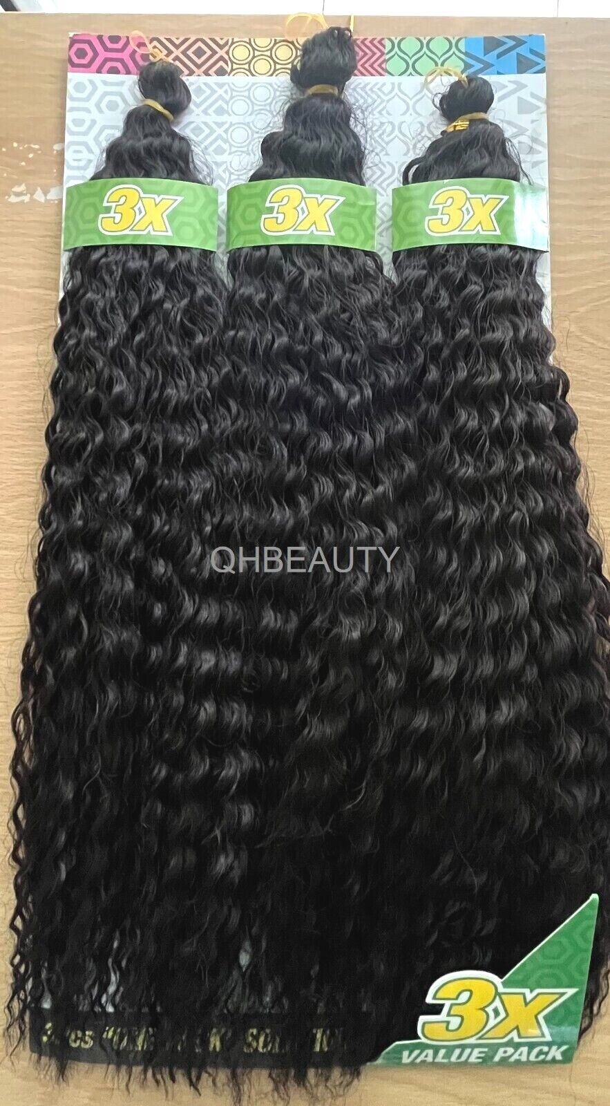 Cherish Synthetic Crochet Braid Hair Extension Handmade 3 x Brazilian Bulk 16''