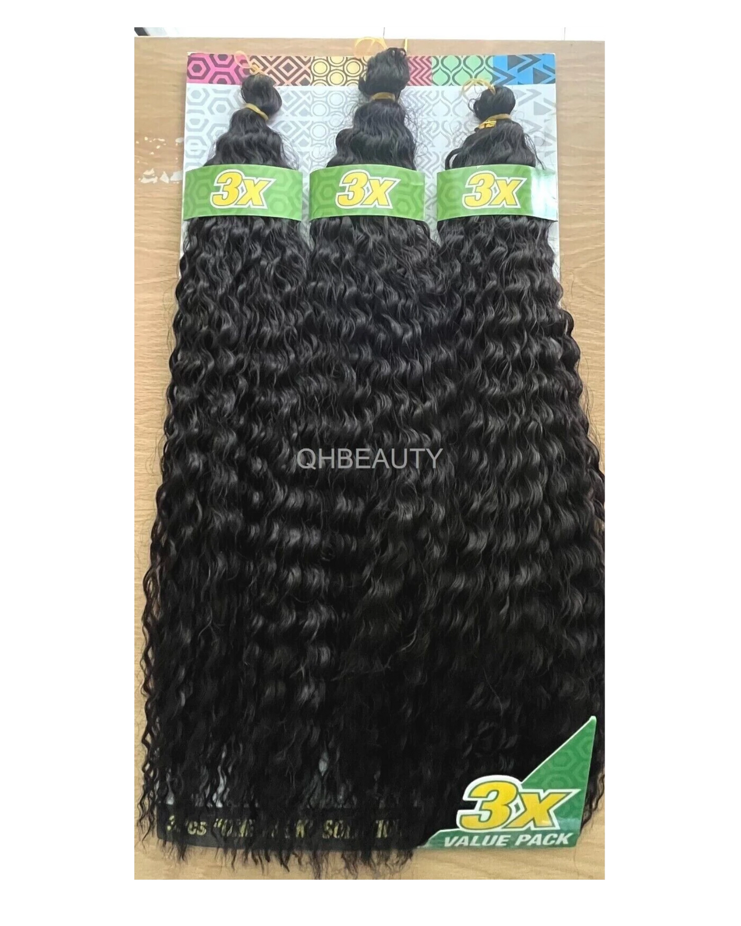 Cherish Synthetic Crochet Braid Hair Extension Handmade 3 x Brazilian Bulk 16''