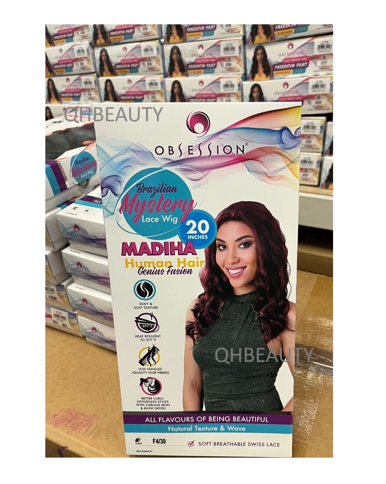 OBSESSION BRAZILIAN MYSTERY GENIUS FUSION HUMAN HAIR SWISS LACE WIG - MADIHA 20