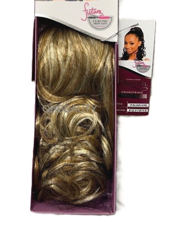 Cherish Synthetic Drawstring Long Curly Ponytail Hair Extension - ITALIAN GIRL