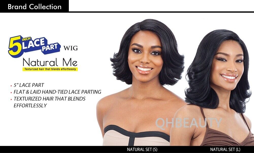 FREETRESS EQUAL SYNTHETIC 5" LACE PART HAIR WIG - NATURAL ME - NATURAL SET (S)
