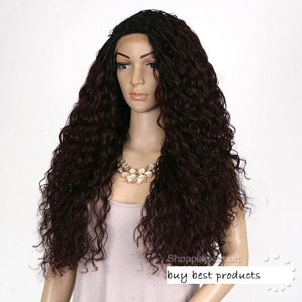 Freetress Synthetic Equal LaceFront Long Curly L Part Hair Wig Flexi Curl Braids