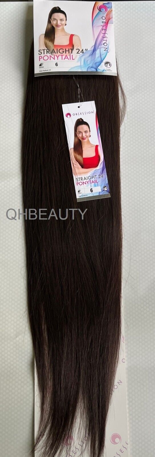 Obsession Synthetic Drawstring Long Hair Extension Ponytail - Straight 24 inch