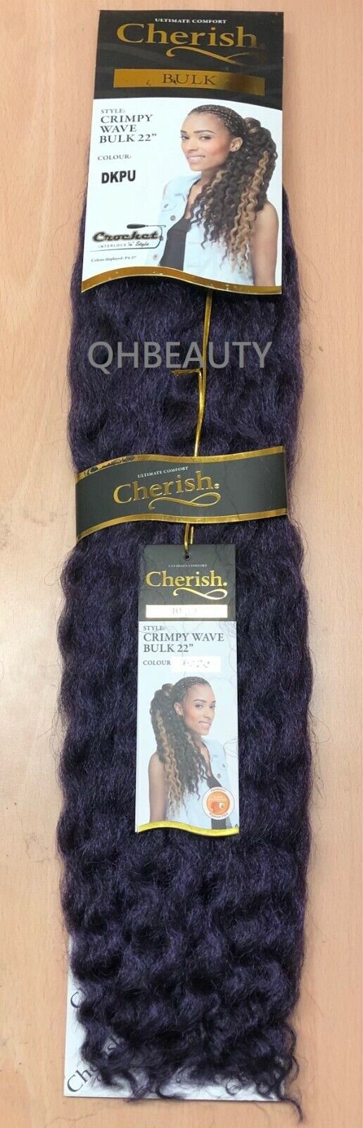 CHERISH SYNTHETIC CROCHET AFRO BULK HAIR EXTENSION BRAIDS - CRIMPY WAVE 22 INCH
