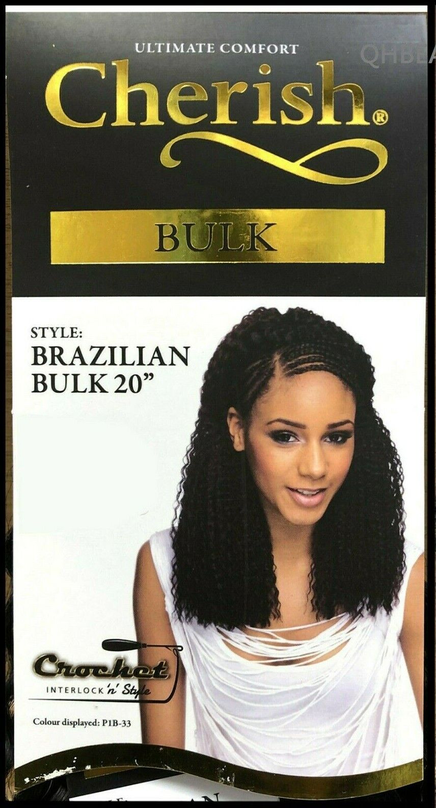 Cherish Synthetic Crochet Braid Curly Hair Extension Style - Brazilian Bulk 20"
