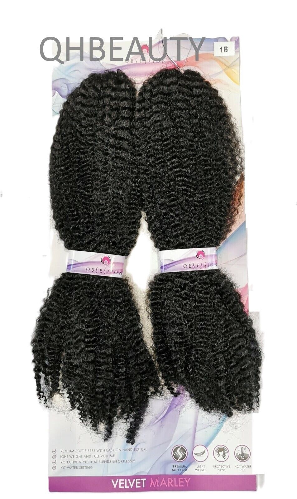 Obsession Synthetic Crochet Afro Cuban Braid Hair Extension - VELVET MARLEY