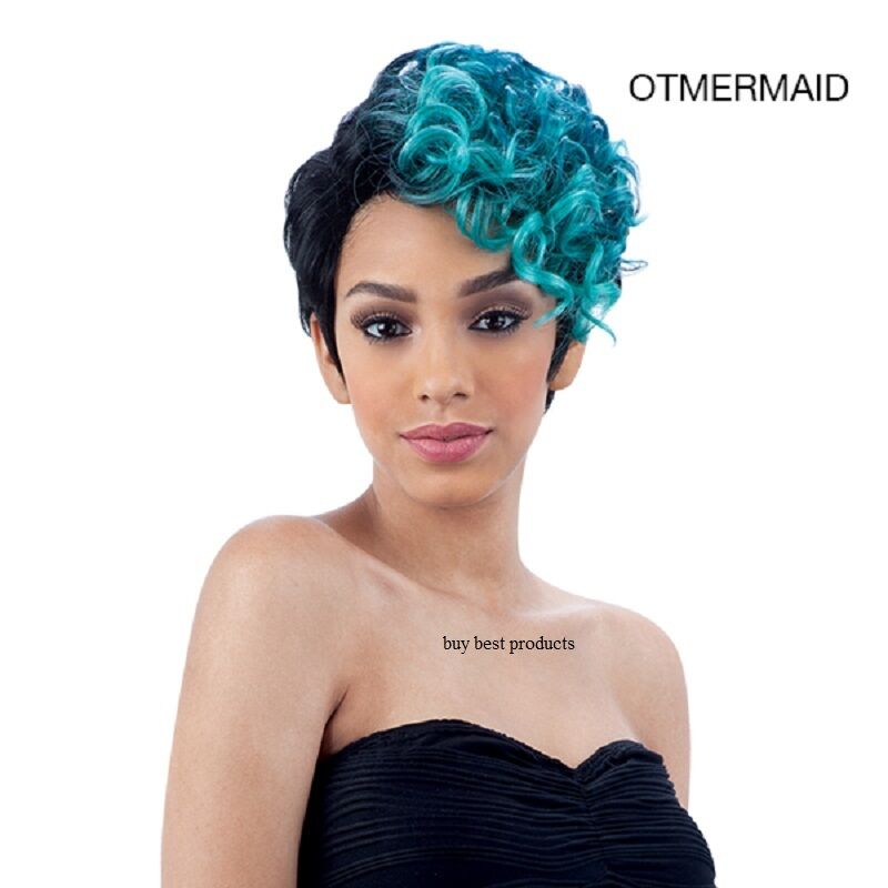 Freetress Equal Synthetic Curly Extreme Side Part HAIR Wig - VINCE