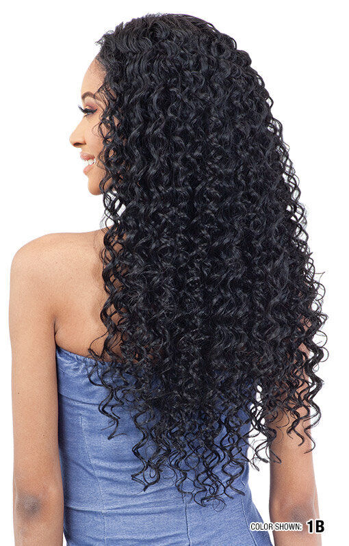 NaturALL SYNTHETIC LONG CURLY HAIR EXTENSION WEAVE - HAWAIIAN CURL 30 INCHES