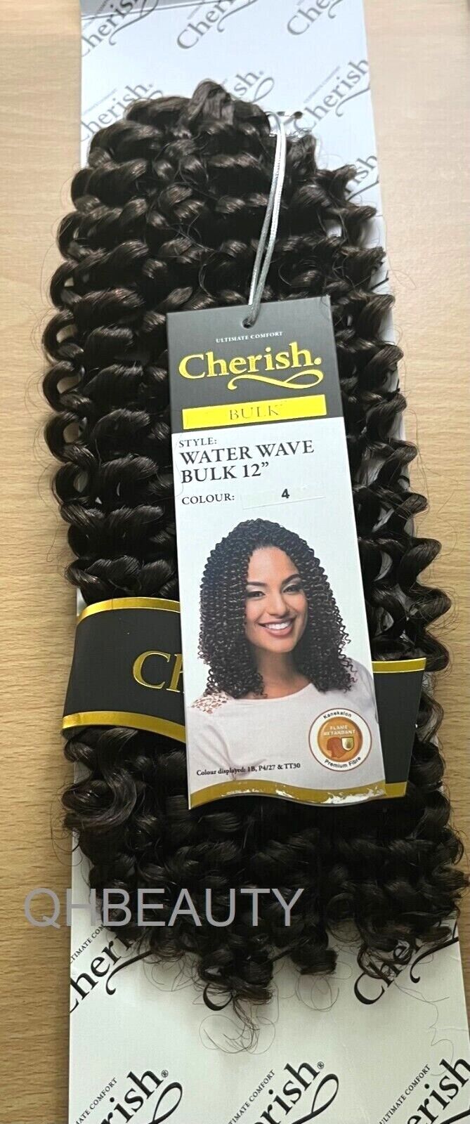 Cherish Synthetic Crochet Hair Extension Curly Braids – Water Wave Braids 12 ''