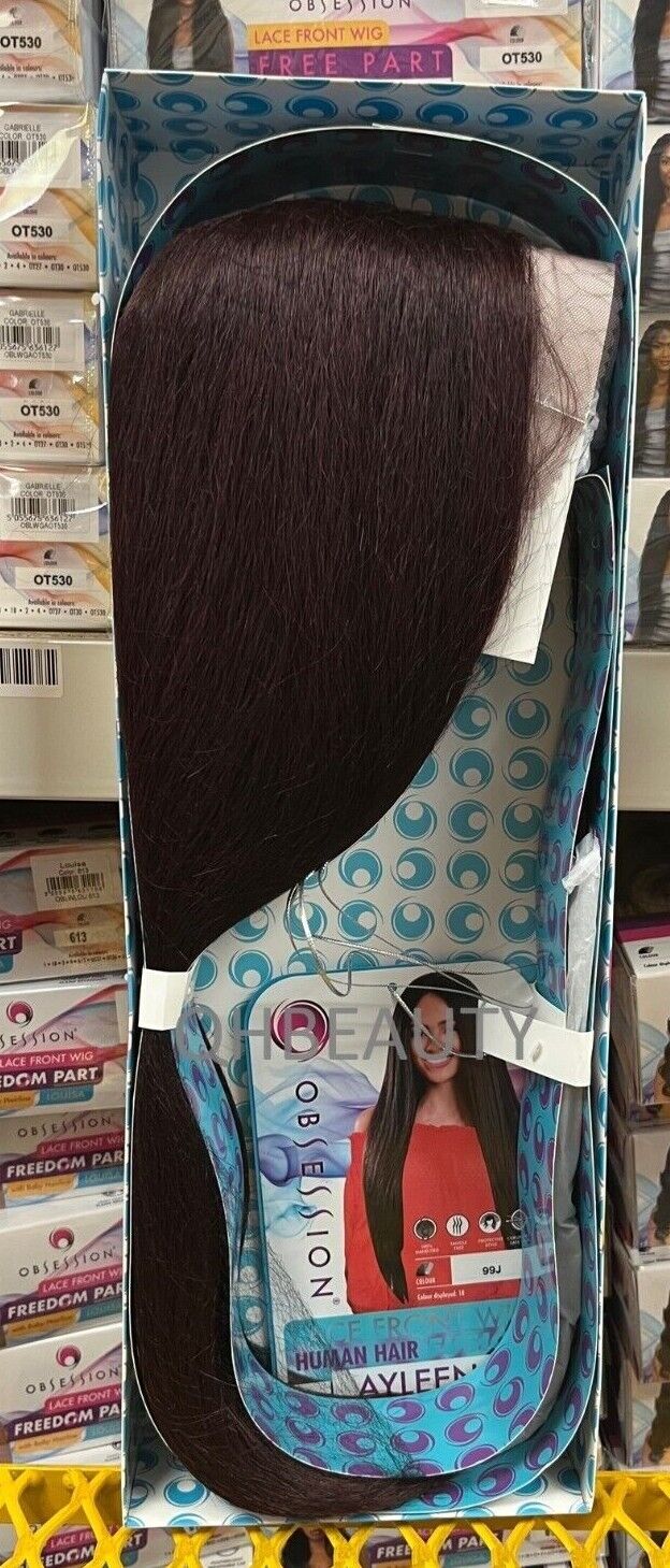 OBSESSION LACE FRONT HUMAN HAIR FUSION NATURAL TEXTURE & WAVE HAIR WIG - AYLEEN