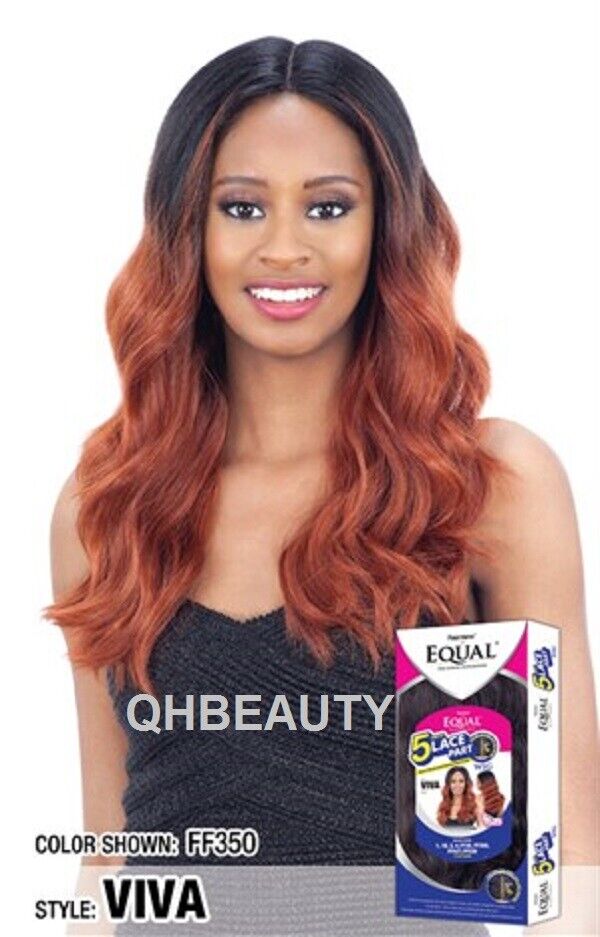 FREETRESS EQUAL SYNTHETIC 5 INCH LACE PART LONG WAVY HAIR WIG - VIVA