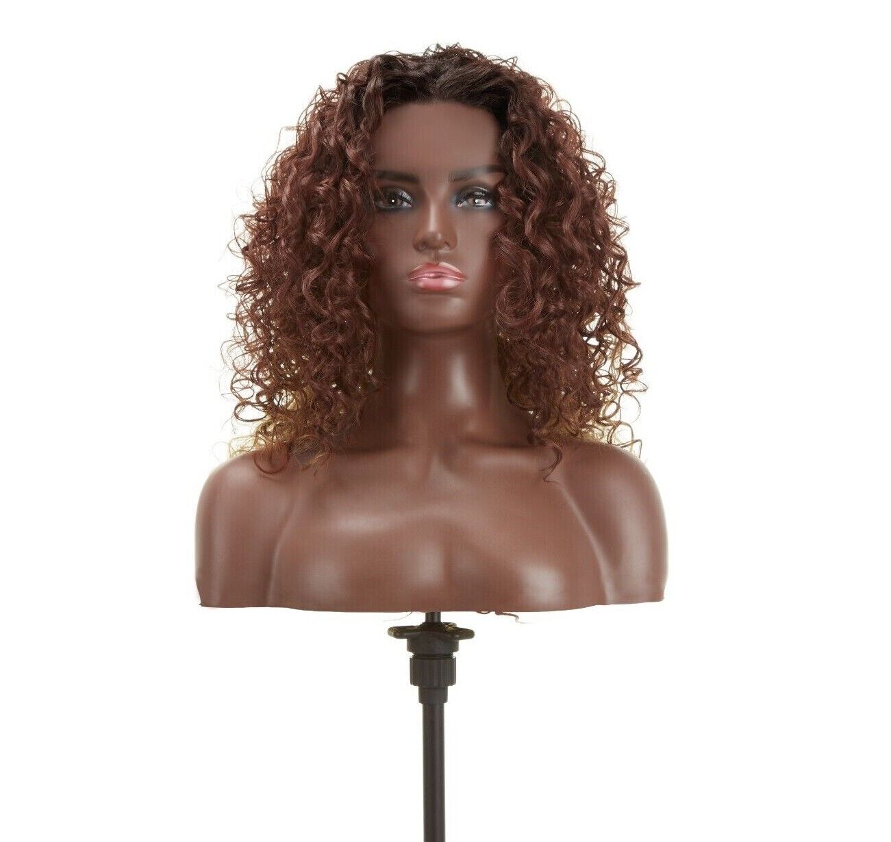 Impression Synthetic Natural Hair Line Long Curly Lace L Part Hair Wig - Emma